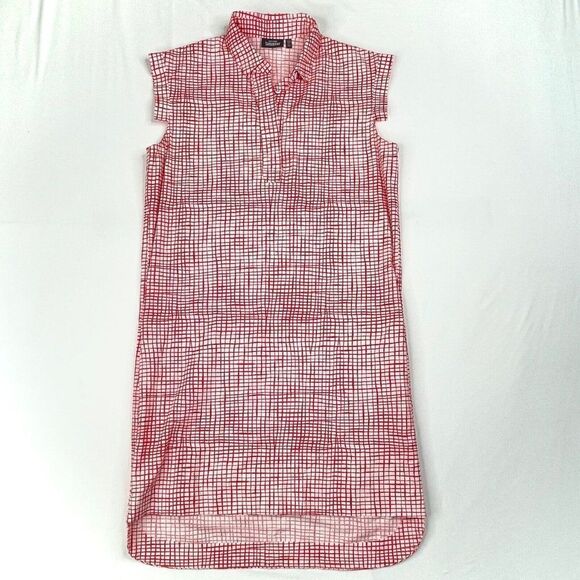 Kate Spade Saturdays Red Windowpane Dress FLAW - Picture 1 of 9